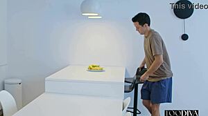 Hot Columbian Babe Surprised in Apartment