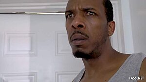 Rose Monroe Bent Over Fondles Big Black Cock During Personal Training