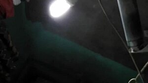 Young mom with big boobs takes shower