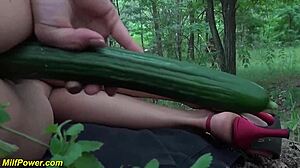 milf feels intense pleasure from big black cock outdoors