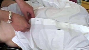 old italian pussy devours young cock in amateur scene. neglected slit gets filled.