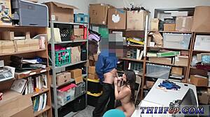 Teen Experiences Oiled Anal Sex and Blowjob in First-Time Felony Theft Roleplay