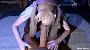 Hey, wanna see this busty hentai girl suck hard?