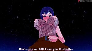 anko mitarashi engages in intense sex with naruto in a full fantasy scene