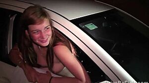 blonde teen alexis crystal heading to public gang bang?