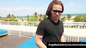 Is Sweet Cuban Angelina Castro Getting Banged Hard on the Rooftop?