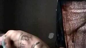 horny wife sucking and riding hubby's fat cock