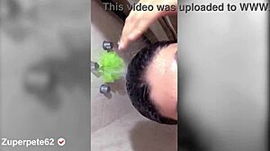 Join me for a sensual shower with my big tits and ass.