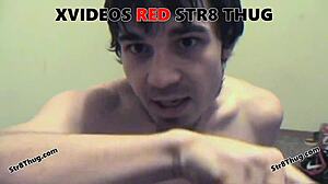 Watch my gay piggy slurp my spit covered ass!