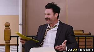 milf kristina rose takes two big cocks in anal threesome