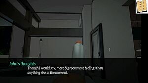 brunette with big tits fucks at office game