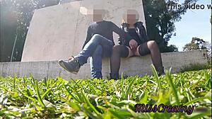i can't believe it, slutty teacher misscreamy squirts hard in public park