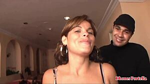 yo, wanna see this novice latina's big ass in her first hardcore scene?