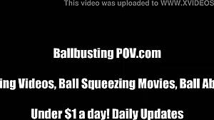 We Won't Stop Busting Your Balls with Kicks and Humiliation Until You Beg for Mercy in This Femdom Session