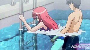 my friend is so hot, can't resist eating her juicy tits in this anime hentai!