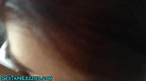 brunette teen lezzie starts licking her babe in pov