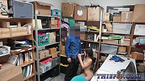 Teen Experiences Oiled Anal Sex and Blowjob in First-Time Felony Theft Roleplay