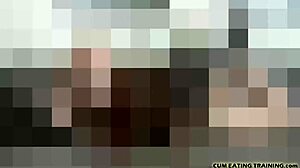 Femdom Commands You To Lick Your Cum From The Floor In POV