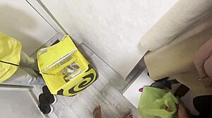 the food delivery courier girl forgot to bring the rolls and therefore offered me doggystyle sex