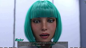 Stranded in Space: Waking Up to Curvy Hentai Tits