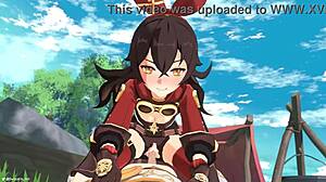 Outride Her with Genshin Impact Amber and Aether in Wild Animation