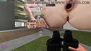 Giant futanari and bigtits milf aunty in bizarre hotel room - wow!