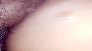 Fat ebony slut rides black cock bareback, making him cum twice in her pussy