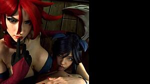 league of legends miss fortune and ahri in uncensored cosplay hentai