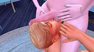Futanari mistress dominates and humiliates husband in anal sex