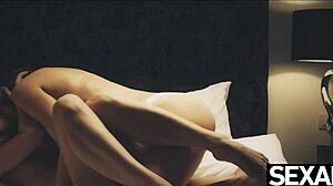 redhead lesbian gets her girlfriend’s big natural tits bouncing hard 🔥