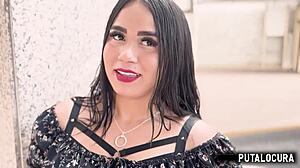 Putalocura catches and fucks sensual Venezuelan Brithany in bedroom.