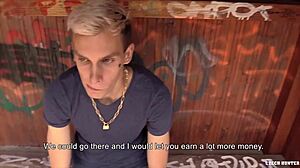 i paid david to experience his first gay anal blowjob in doggystyle