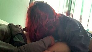 she doesn't realize i'm recording her devouring my big cock in this interracial teen scene