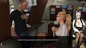 Long legs tease old dude's crotch in John ep 32.