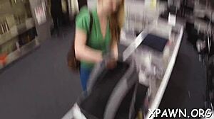 Sex In The Shop: Lovely Doxy's Oral Orgasm With Cock Sucking