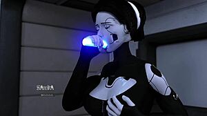 yo, watch this busty ai robot girl take hard anal and face cumshots