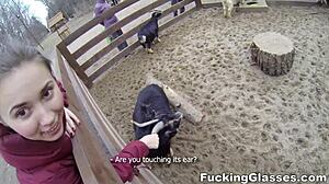 Fucking glasses leads to hot anal sex with squirrel!