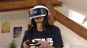 Eva Isabel and Chrissy play Jenga, flashing upskirt at home.