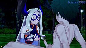 Tsuyu Asui And Mt Lady Engage In Intense Sex With Izuku Midoriya In My Hero Academia Hentai