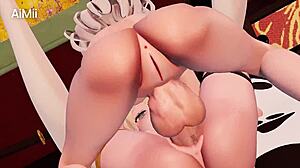 Hey, wanna see this naughty futa girl in wild 3D action?