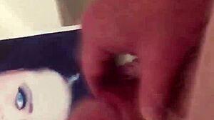 What kind of cum tribute would you make for your friend during masturbation?