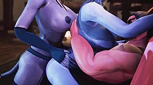 Tails Of Azeroth: Joyous Reunion With Big Tits In Hardcore Anime Threesome