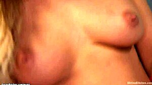 Why does the blonde femdom fuck the guy with a machine in this bizarre scene?