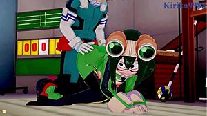 Tsuyu Asui And Mt Lady Engage In Intense Sex With Izuku Midoriya In My Hero Academia Hentai