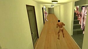 Giant futanari and bigtits milf aunty in bizarre hotel room - wow!