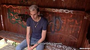 i paid david to experience his first gay anal blowjob in doggystyle