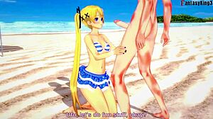 marie rose sucking in bikini on the beach 😍