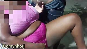 hot married woman calls husband cuckold while giving to another man, husband recording full of horniness