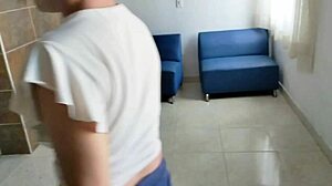 colombian stepsister enters bath naked to suck my big cock