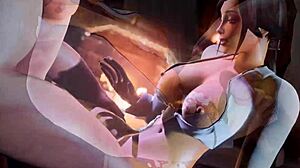 Tails Of Azeroth: Joyous Reunion With Big Tits In Hardcore Anime Threesome